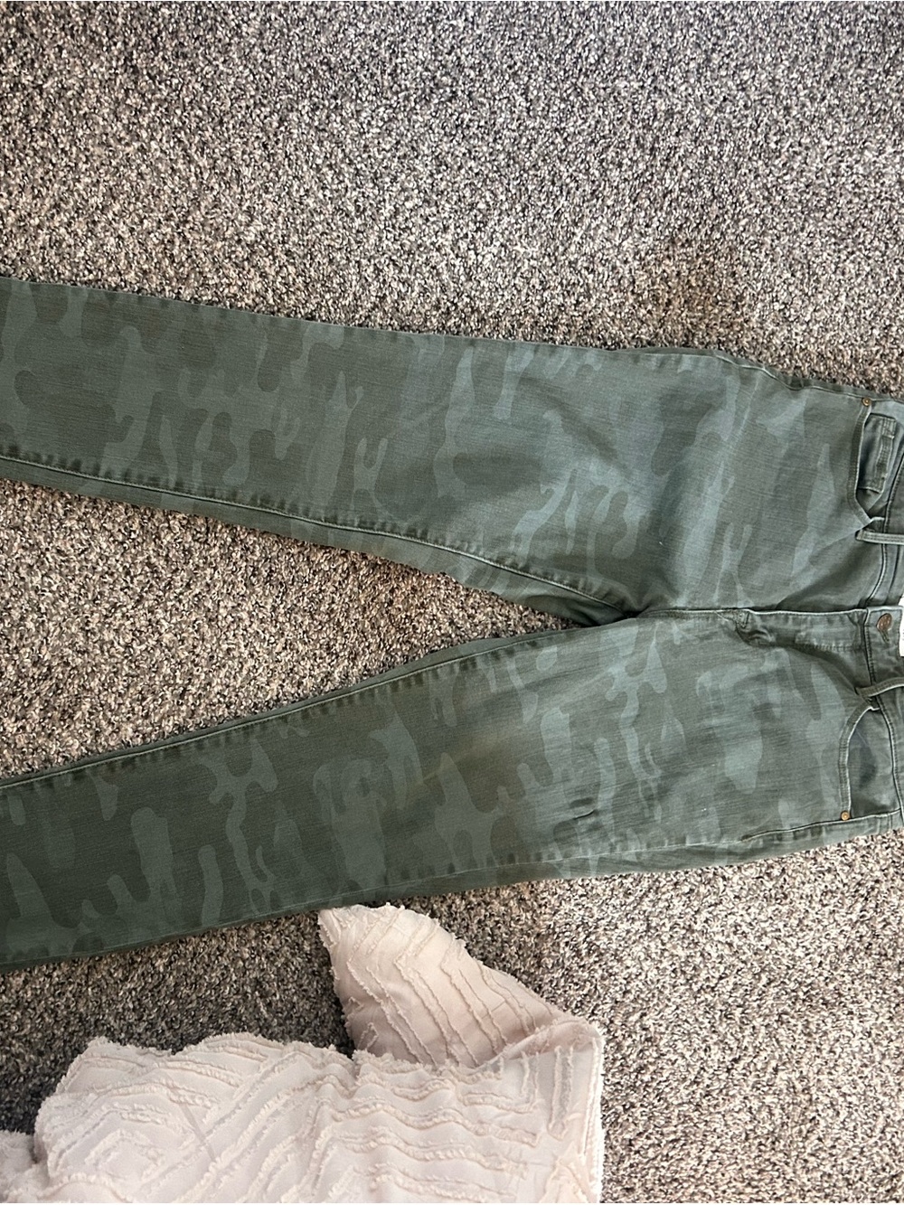 Sanctuary Olive Green Camo Skinny Jeans